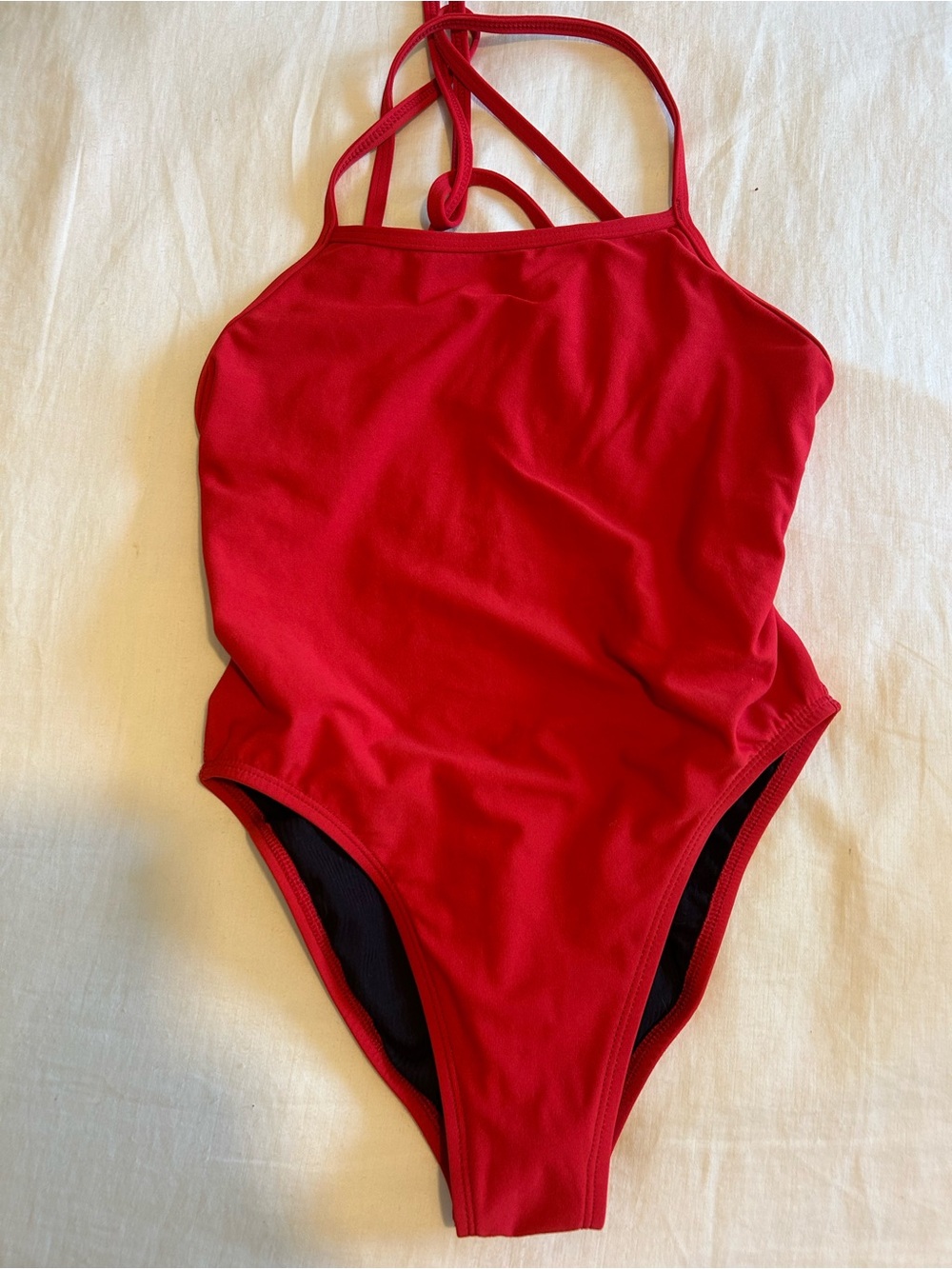Jolyn Jackson II Red One-Piece Swimsuit with adjustable back